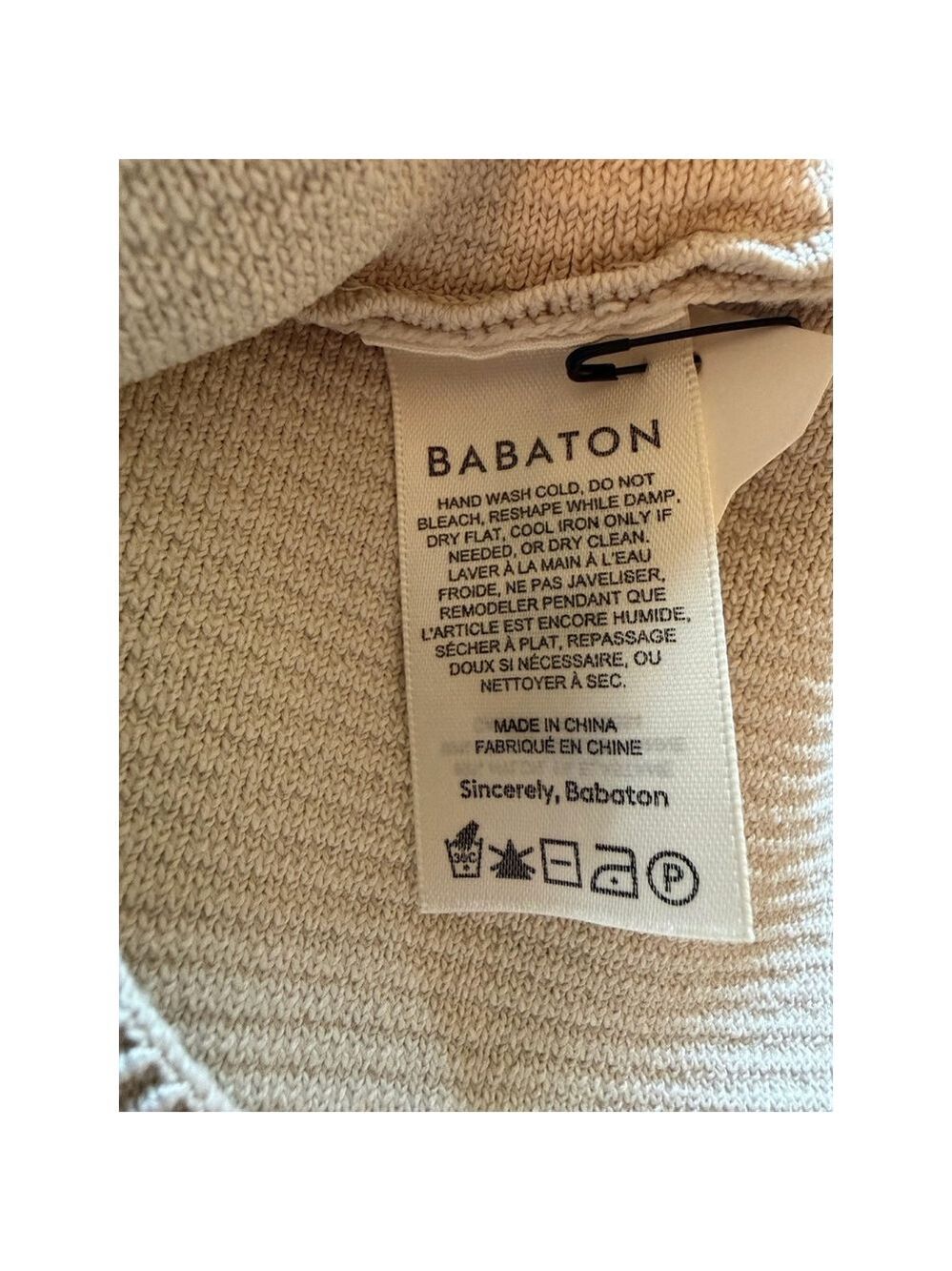 Aritzia Babaton Sculpt Knit Crop Top 2XL - Matte Pearl NWT - Picture 7 of 9